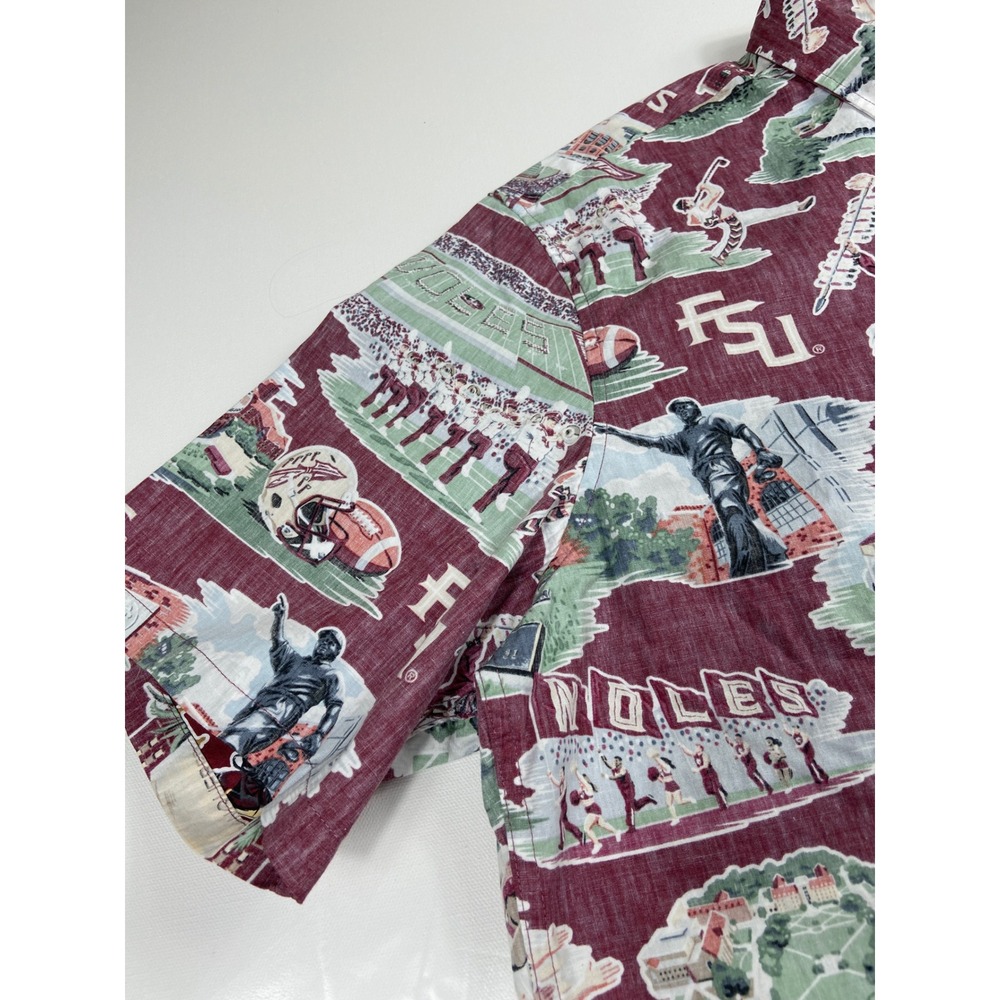 Reyn Spooner Florida State Seminoles‎ Hawaiian Shirt Mens XL Scenic Button-Down - Picture 6 of 11